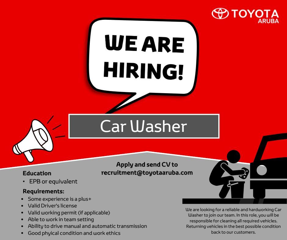 Car Washer job opening